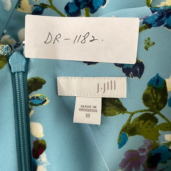 J. Jill Dress Women's Size 18 Sleeveless Floral Multicolored NWT‎ DR-1182 - Picture 2 of 12